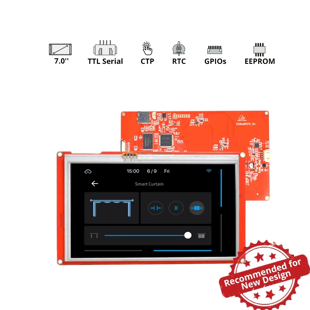 [6920075776010] Nextion Intelligent Series NX8048P070-011C is Intelligent series 7.0” inch capacitive HMI touchscreens without enclosure