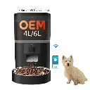 4L With HD Camera Automatic Pet Feeder Cat and Dog Food Automatic Dispenser Suitable for Two Pet Cat and Dog Feeding Remote Feed