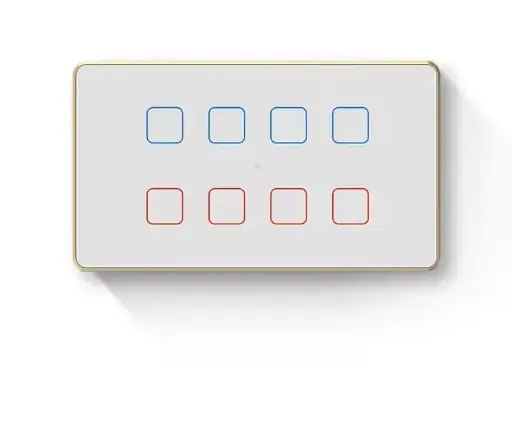 Smart Glass Touch Switch Home India Standard 4M Wireless WIFI Connectivity Alexa Google Assistant APP Smart Life Control